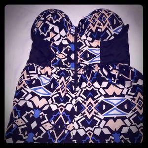 One Piece strapless pant romper